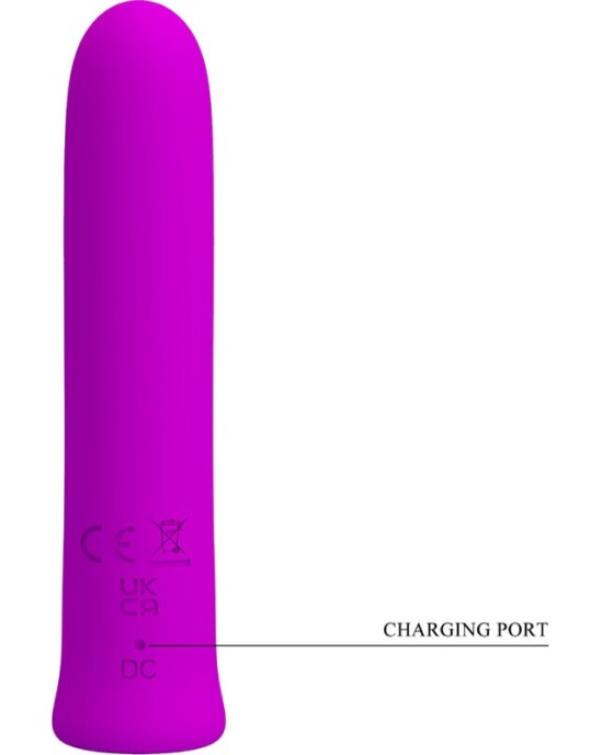 Pretty Love Flirtation PRETTY LOVE - CURTIS MINI SUPER POWER VIBRATOR 12 VIOLET SILICONE VIBRATIONS