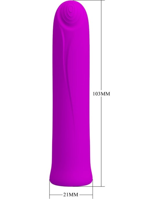 Pretty Love Flirtation PRETTY LOVE - CURTIS MINI SUPER POWER VIBRATOR 12 VIOLET SILICONE VIBRATIONS