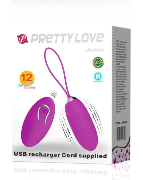 Prettylove Vibrating Egg Remote Control Jenny