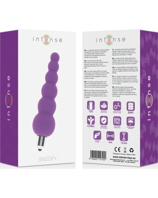 Intense Anal Toys INTENSE - SNOOPY 7 СКОРОСТЕЙ СИЛИКОНОВЫЙ СИРЕНЕВЫЙ