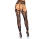 Leg Avenue Hosiery FOOTLESS GARTERBELT STOCKINGS ONE SIZE