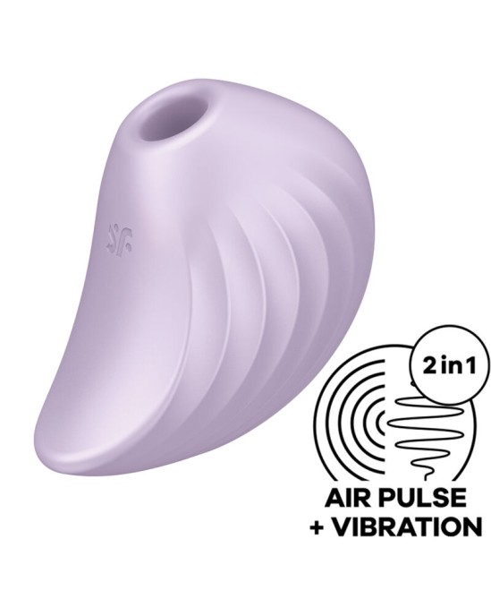 Satisfyer Air Pulse APMIERINĀTĀJS — PEARL DIVER GAISA PULSU STIMULĀTORS UN VIBRATORS VIOLETS