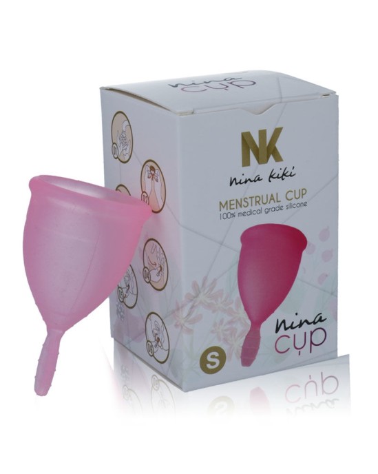 Nina Kikí МЕНСТРУАЛЬНАЯ ЧАША NINA CUP, РАЗМЕР РОЗОВАЯ S