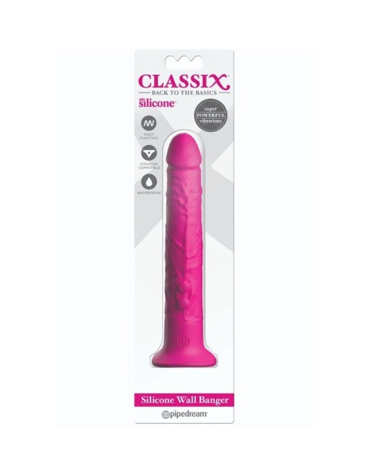 Classix WALL BANGER DILDO SILICONE 15 CM PINK