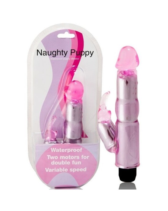 Baile Vibrators BAILE - VIBRATOR WITH ADJUSTABLE PINK STIMULATOR