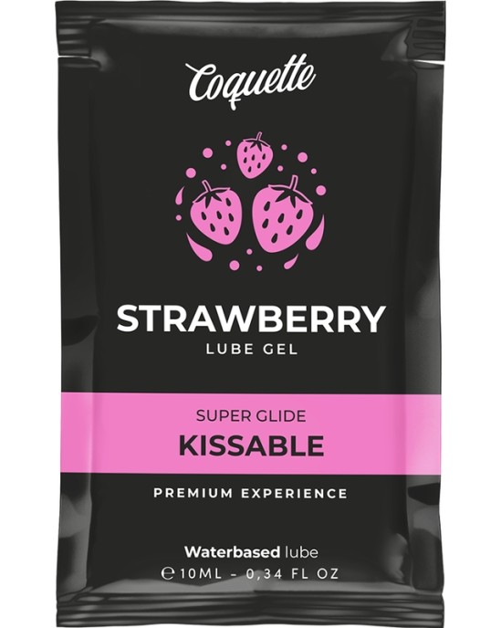 Coquette Cosmetics COQUETTE CHIC DESIRE - STRAWBERRY WATER BASED KISSABLE LUBRICANT POCKET 10 ML