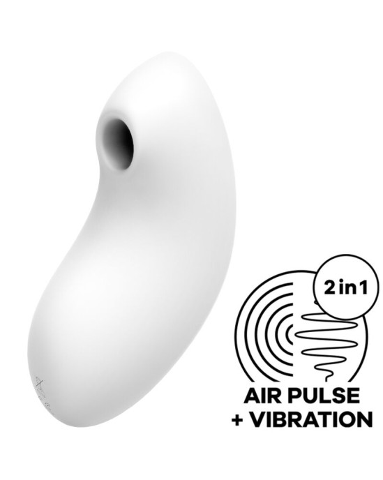 Satisfyer Air Pulse SATISFYER VULVA LOVER 2 AIR PULSE STIMULATOR & VIBRATOR - WHITE