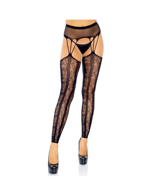 Leg Avenue Hosiery ЧУЛКИ БЕЗ НОГ С ПОДВЯЗКАМИ, ОДИН РАЗМЕР