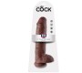 King Cock 11" COCK BROWN WITH BALLS 28 CM