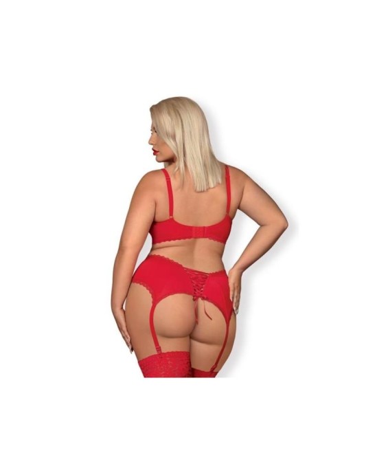 Obsessive Jolierose 3 Pieces Set Red