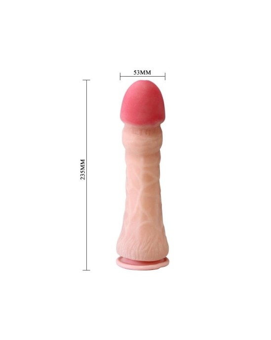 Baile Suction Cup Dildo Flesh 23.5 cm