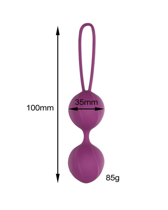 Engily Ross Garbo Double Kegel Ball Silicone Purple