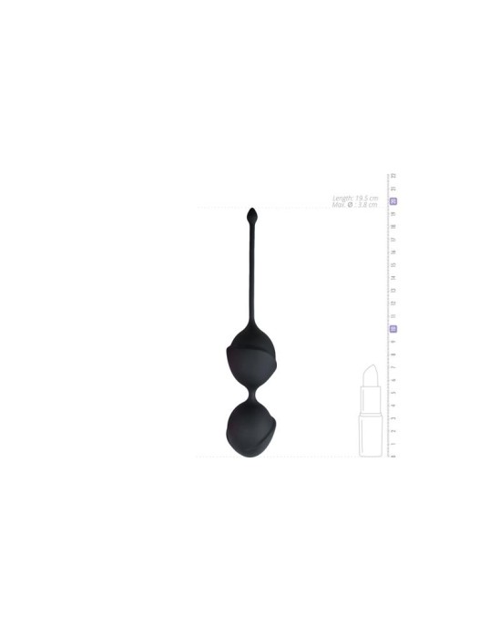 Easytoys Double Vagina Balls Black