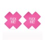 Lovetoy Pack Nipple Covers Cross Black and Pink FUCK ME