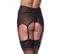 Amorable Wide Garter Belt with Stocking Black