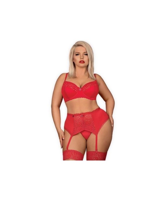 Obsessive Jolierose 3 Pieces Set Red