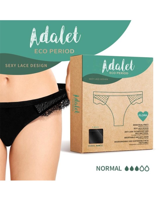 Adalet Eco Period Flora Menstruālās Biksītes Normālas