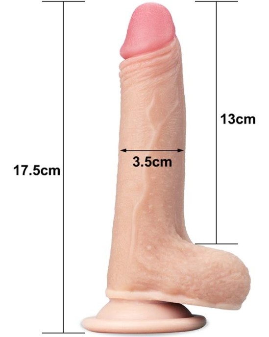 Lovetoy Dildo Sliding 7 Flesh