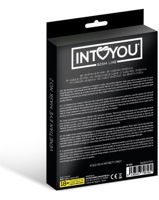 Intoyou Bdsm Line Felicia Venēcijas maska Nr.2