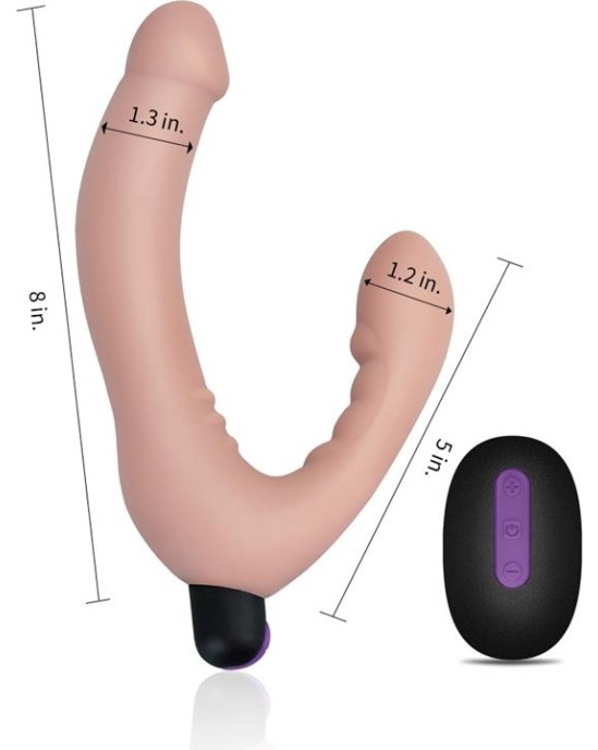 Lovetoy Strapless Doble Dildo Silicone USB