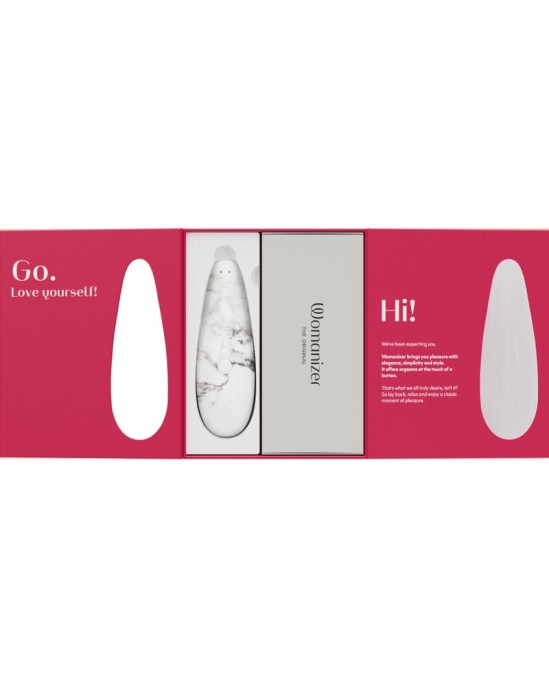 Womanizer MARILYN MONROE CLASSIC 2 CLITORAL STIMULATOR WHITE MARBLE