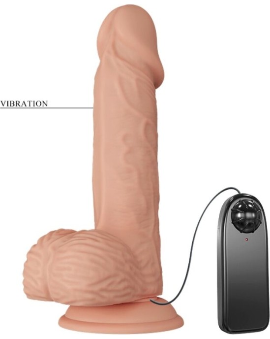 Baile Dildos BAILE — SKAISTĀS VIBRĀCIJAS CATOBLEPAS 20,6 CM NATURAL