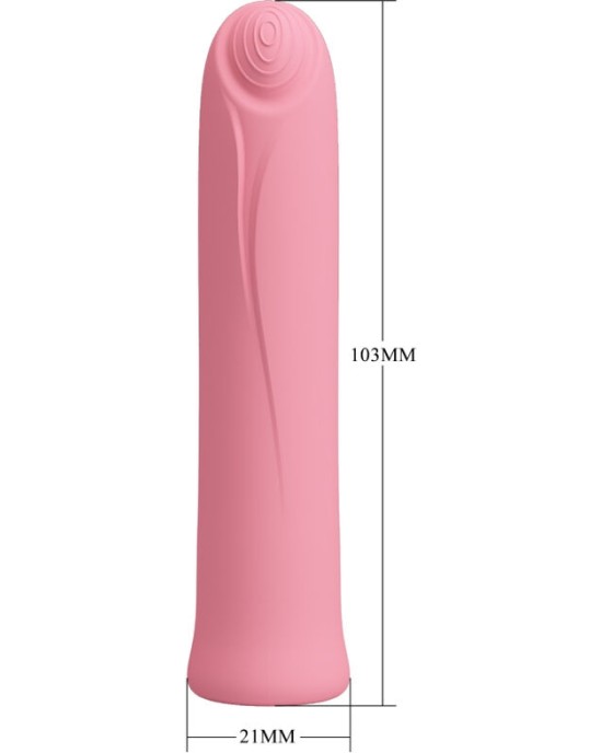 Pretty Love Flirtation PRETTY LOVE — CURTIS MINI SUPER POWER VIBRATOR 12 ROZA SILIKONA VIBRĀCIJAS