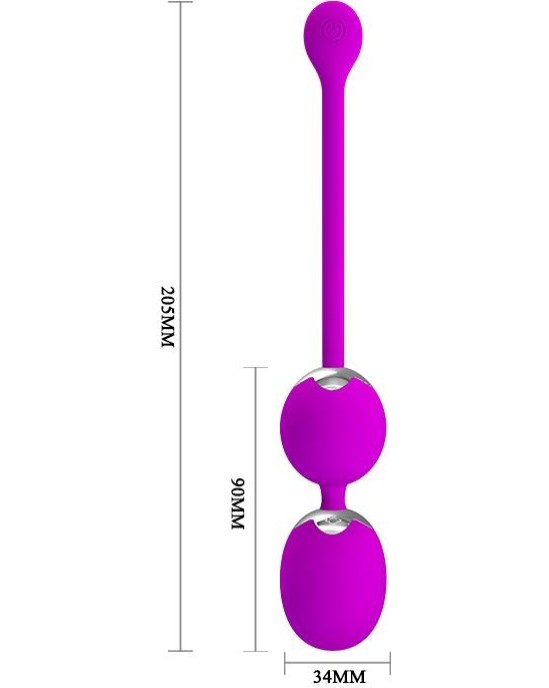 Prettylove Bolas Vaginales un Vibraci un Villijs Klavs 25