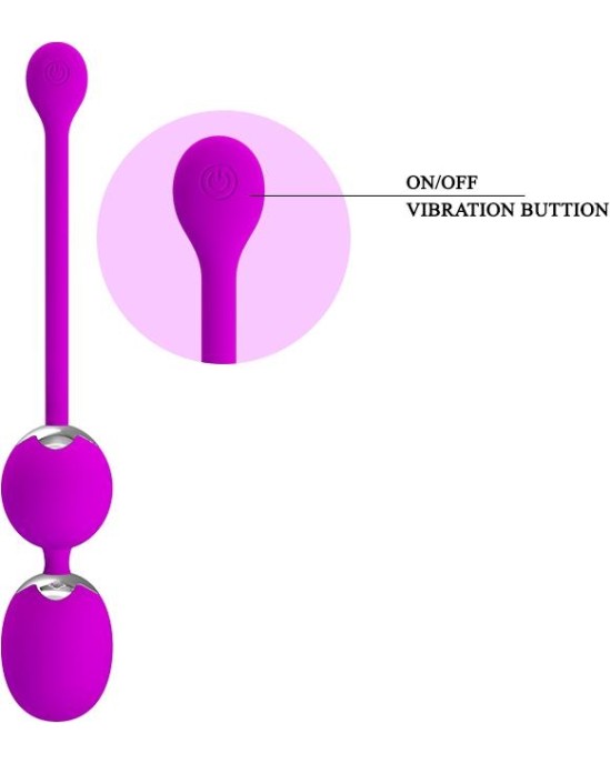 Prettylove Bolas Vaginales un Vibraci un Villijs Klavs 25