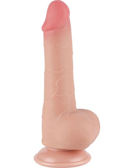 Lovetoy Bīdāmās ādas divslāņu dildo 7.5