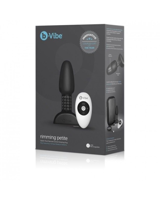 B-Vibe RIMMING PETITE REMOTE CONTROL PLUG BLACK