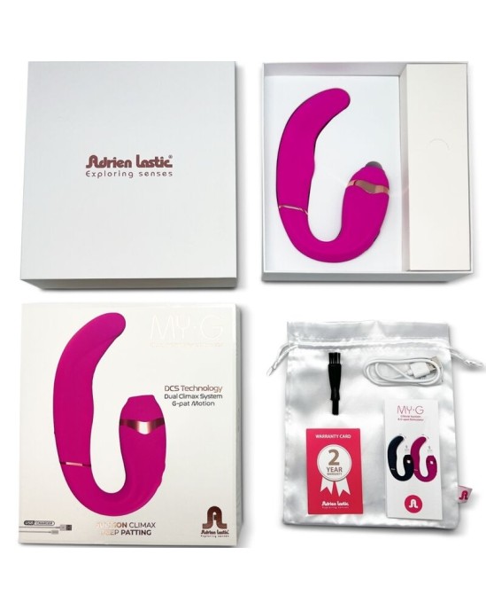 Adrien Lastic MYG CLITORIS SUCKER UN G-POTA STIMULĀTORS ROZĀ