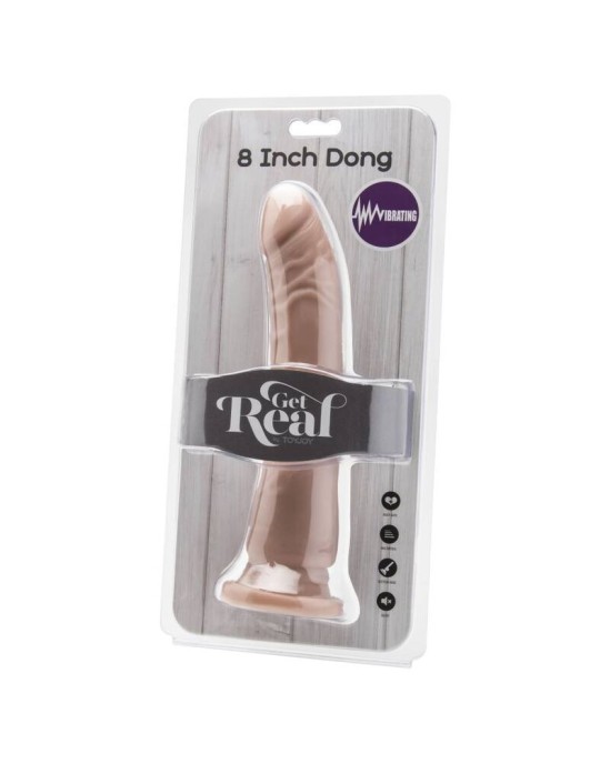 Get Real DONG 20,5 CM VIBRĒJOŠA ĀDA