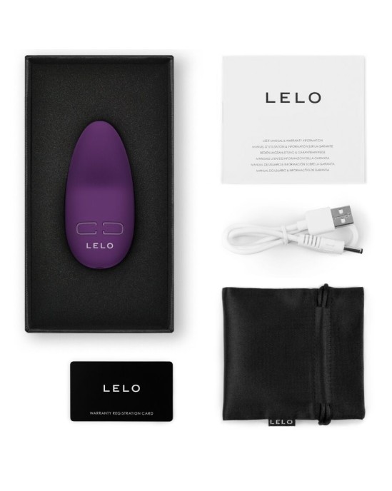 Lelo ПЕРСОНАЛЬНЫЙ МАССАЖЕР LILY 3 - ТЕМНО-СЛИВА