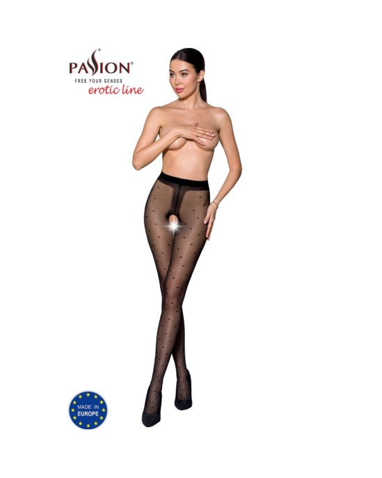 Passion Woman Garter & Stock PASSION — TIOPEN 018 STOCKING BLACK 1/2 (20 DEN)