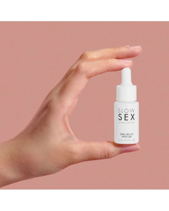 Bijoux Slow Sex ORĀLĀ SEKSA EĻĻA AR CBD 15 ML