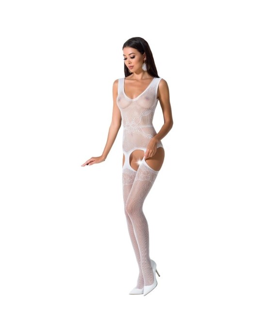 Passion Woman Bodystockings PASSION WOMAN BS062 WHITE BODYSTOCKING ONE SIZE