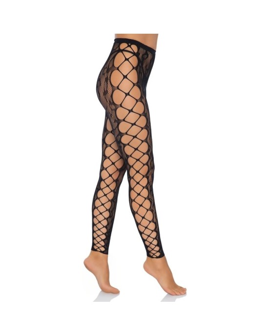 Leg Avenue Hosiery LEG AVENUE FOOTLESS CROTHLESS TIGHTS ONE SIZE