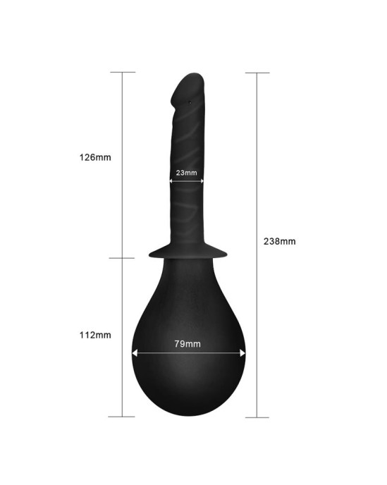 Lovetoy Deluxe Anal Douche Black