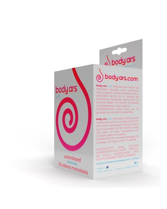 Body Ars Monodose Natural Water Based Lubricant Gel 20 x 4 ml