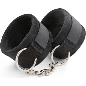 Crushious TOUGH LOVE VELCRO HANDCUFFS WITH EXTRA 40CM CHAIN BLACK