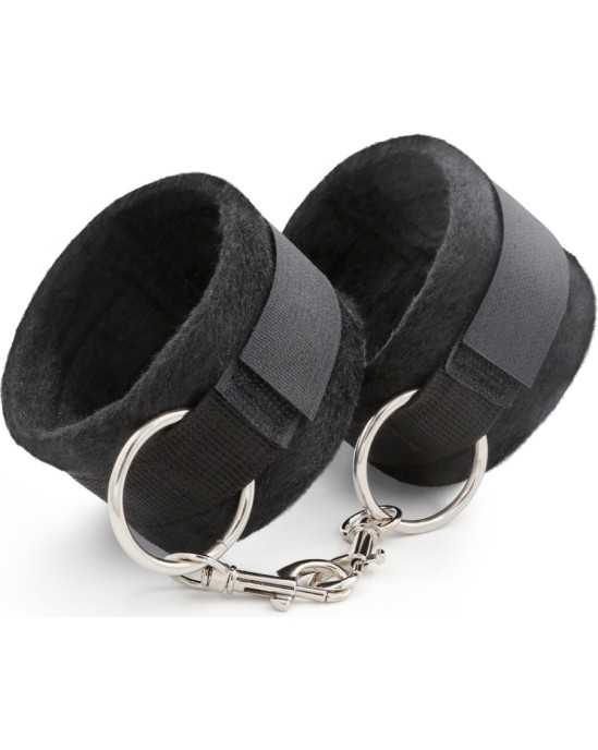 Crushious TOUGH LOVE VELCRO HANDCUFFS WITH EXTRA 40CM CHAIN BLACK