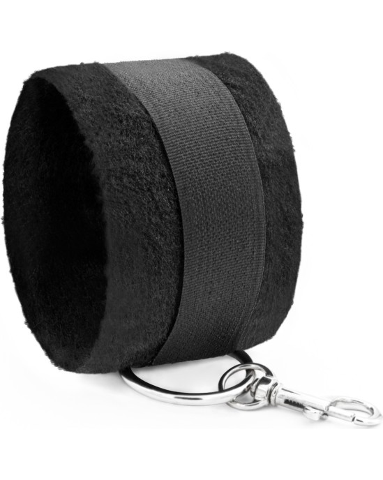 Crushious TOUGH LOVE VELCRO HANDCUFFS WITH EXTRA 40CM CHAIN BLACK