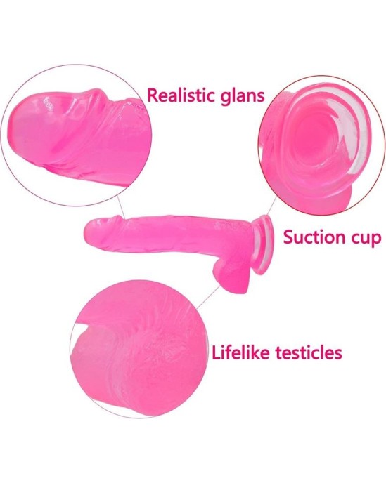 Lovetoy Dildo Jelly Studs 8 Pink