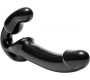 Strap U Revolver Strapless Strap On G-Spot Dildo Black