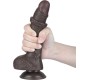 Lovetoy Bīdāmās ādas divslāņu dildo 7.5