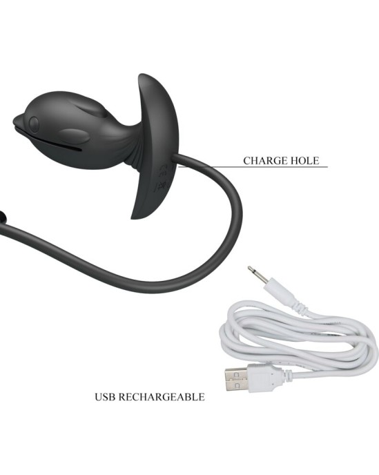 Pretty Love Bottom PRETTTY LOVE - PIEPŪŠAMS UN UZLĀDĒJAMS DELFIN ANĀLAIS SPRIEĶIS