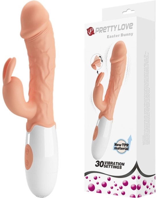 Pretty Love Flirtation PRETTY LOVE - LIELDIENU ZAĶA VIBRATORS AR STIMULATORU