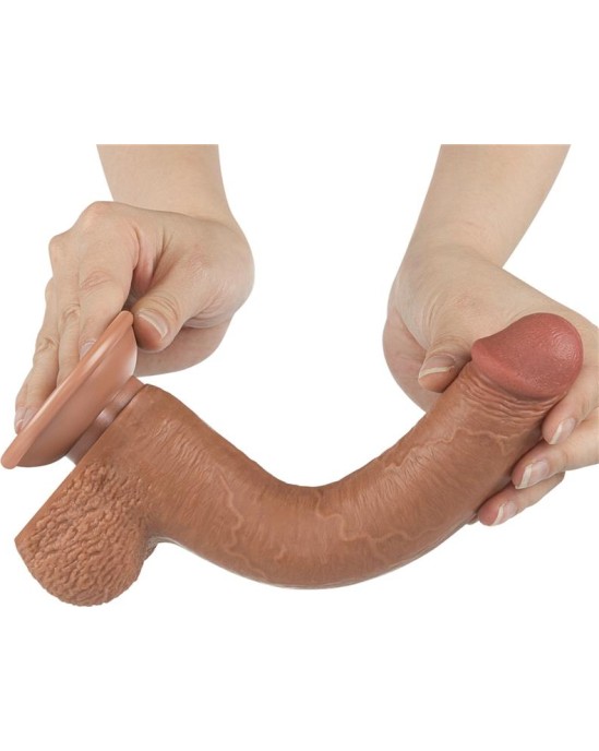 Lovetoy Dildo Sliding Skin 9 Brown