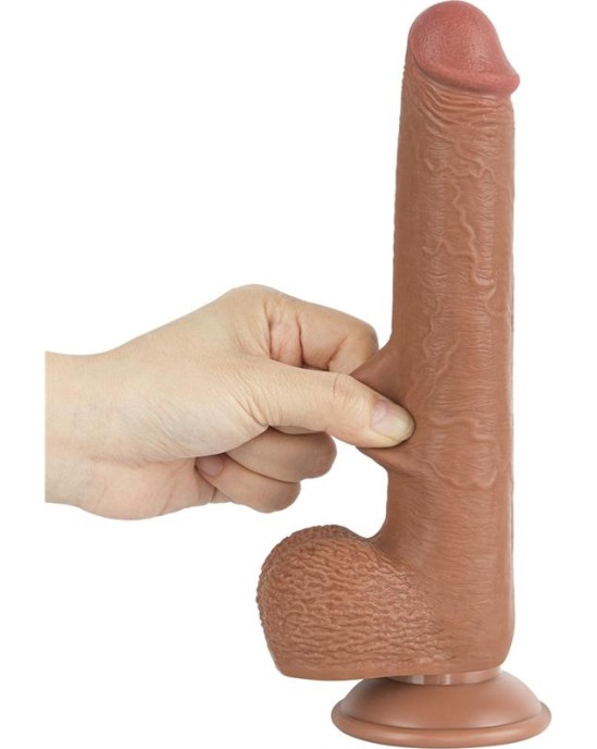 Lovetoy Dildo Sliding Skin 9 Brown